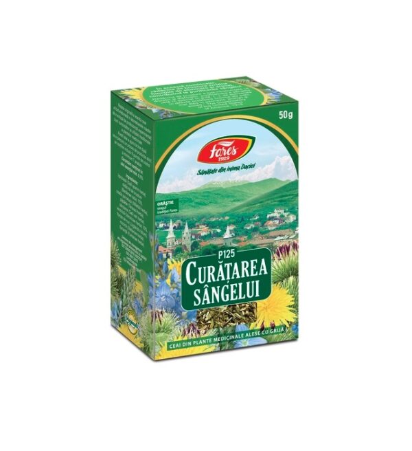 Ceai Curatarea Sangelui, P125, 50 g, Fares
