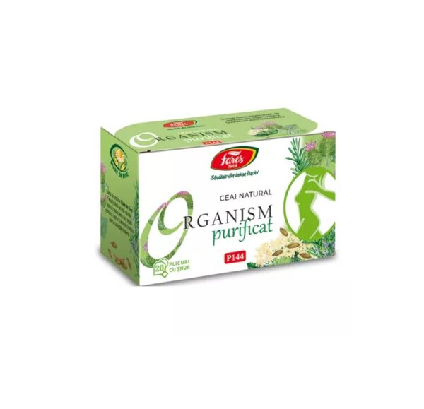 Ceai Detoxifiant Organism Purificat, 20 Plicuri, Fares