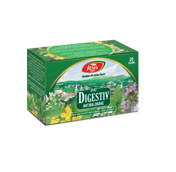 Ceai Digestiv, D147, 20 Plicuri, Fares