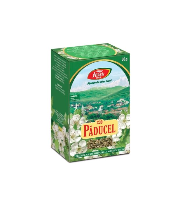 Ceai Paducel Frunze si Flori C 39, 50 g, Fares