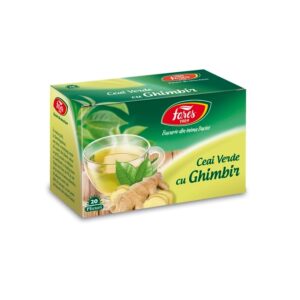 Ceai Verde cu Ghimbir, 20 Plicuri, Fares