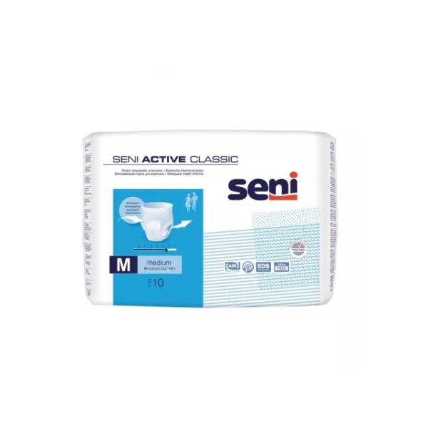 Chilot Elastic Absorbant Active Classic, Medium, 10 Bucati, Seni