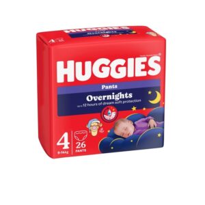 Chilotei de Noapte Elite Soft Overnights, Nr. 4, 9-14 kg, 26 Bucati, Huggies