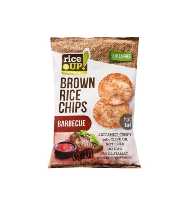 Chips din Orez cu Barbeque, 60 g, RiceUP!