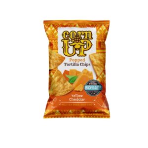 Chipsuri Tortilla Expandate, cu Branza Cheddar Galbena, 60g, RiceUP!