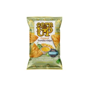 Chipsuri Tortilla Expandate, cu Branza Nacho si Jalapenos Suculenti, 60g, RiceUP!