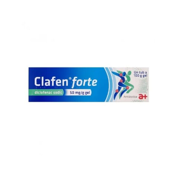 Clafen Forte, 50 mg/g Gel, 100 g, Antibiotice SA