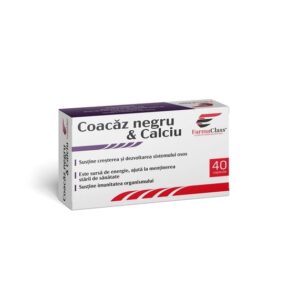Coacaz Negru & Calciu, 40 Capsule, FarmaClass