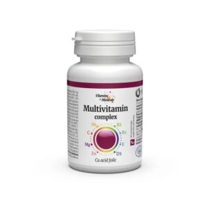 Complex de Multivitamine cu Acid Folic, 30 Comprimate, Dacia Plant