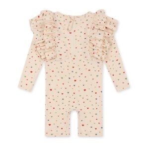 Costum de Baie pentru Bebelusi, Multi Hearts, 9 Luni, Konges Slojd