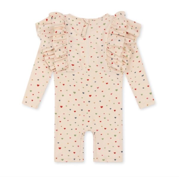 Costum de Baie pentru Bebelusi, Multi Hearts, 9 Luni, Konges Slojd