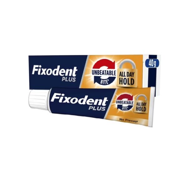 crema-adeziva-pentru-proteza-dentara-muscatura-puternica-40-g-fixodent-plus-O13539-farmacia-morpheus Fixodent Plus Muscatura Puternica Crema Adeziva pentru Proteza Dentara, 40 g, Procter & Gamble
