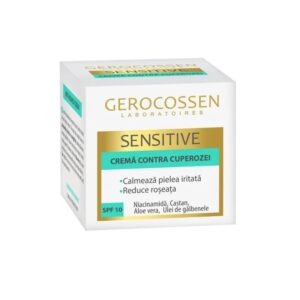 Crema Contra Cuperozei cu SPF 10 Sensitive, 50 ml, Gerocossen