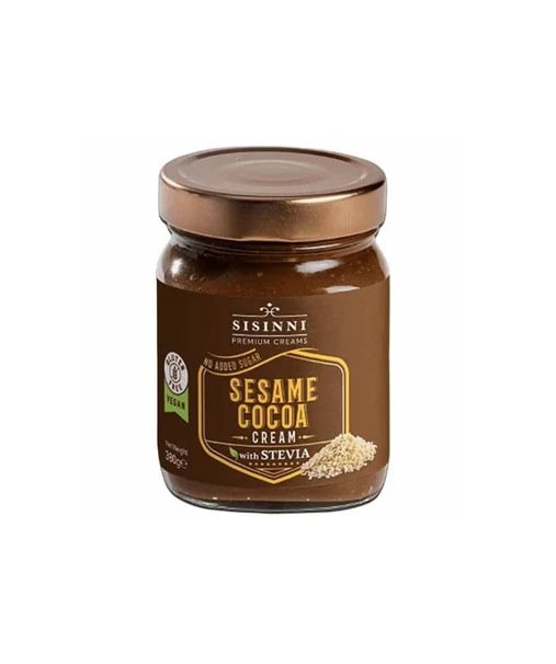 Crema Tartinabila cu Susan si Cacao Fara Zahar Adaugat, 380g, Sisinni