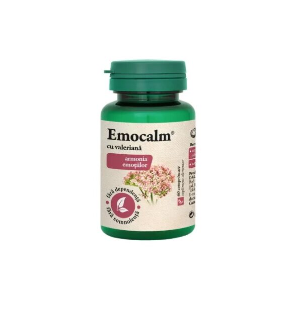 Emocalm cu Valeriana, 60 Comprimate, Dacia Plant