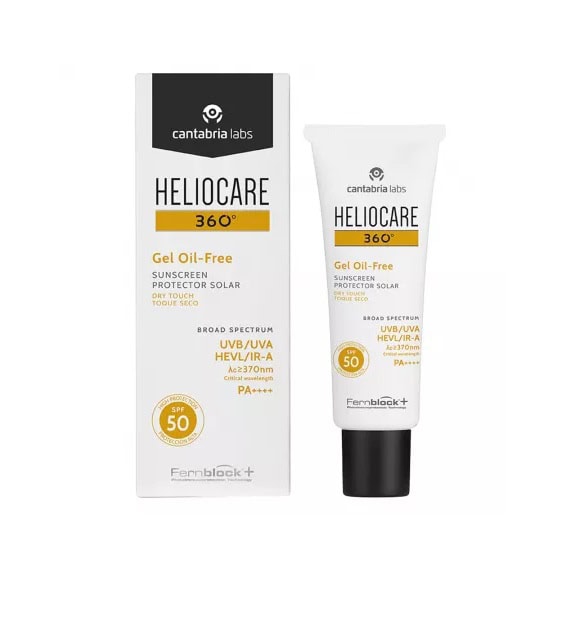 Gel cu Textura Uscata pentru Protectie Solara cu SPF 50 Heliocare 360, 50 ml, Cantabria Labs