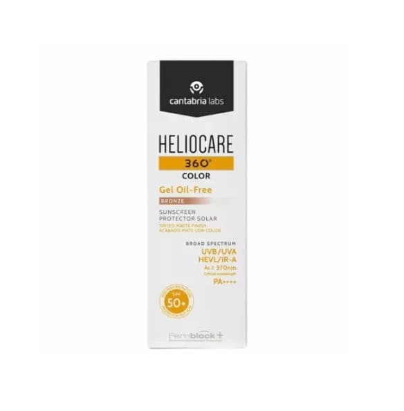 Gel pentru Protectie Solara cu SPF 50+ Heliocare 360 Color, Nuanta Bronze, 50 ml, Cantabria Labs