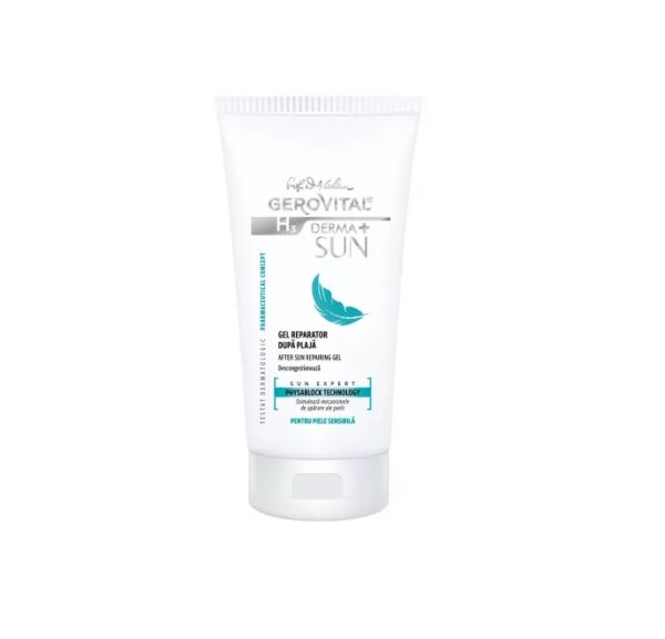 Gel Reparator dupa Plaja H3 Derma+ Sun, 150 ml, Gerovital