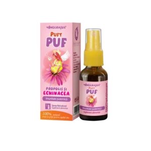Ingerasul PufyPuf Spray cu Propolis si Echinacea, 20 ml, Dacia Plant