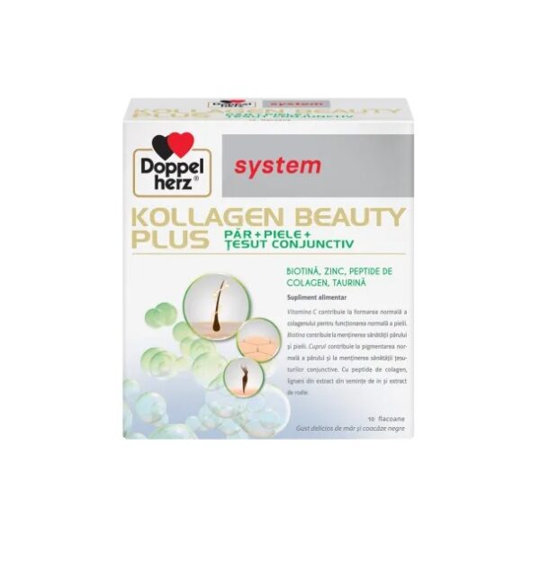 Kollagen System Beauty Plus, 10 Flacoane, Doppelherz