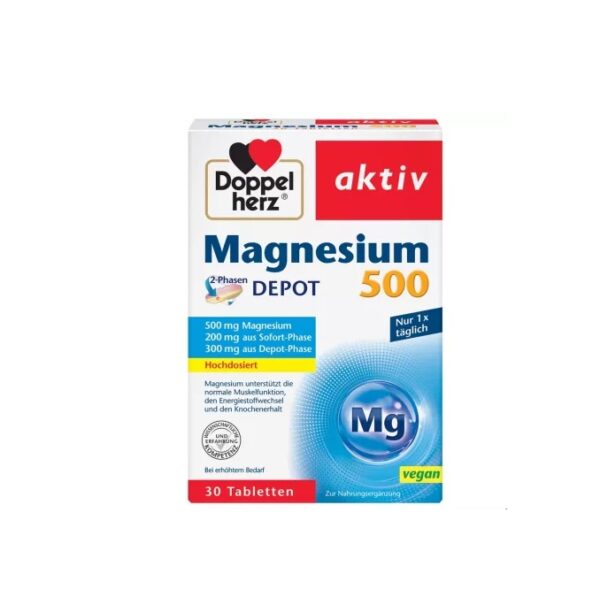 Magneziu 500 mg, 30 Comprimate, Doppelherz