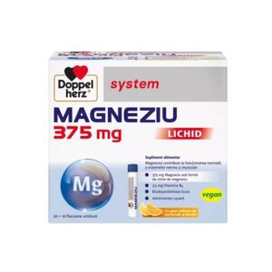 Magneziu Lichid System, 375 mg, 30 Flacoane, Doppelherz