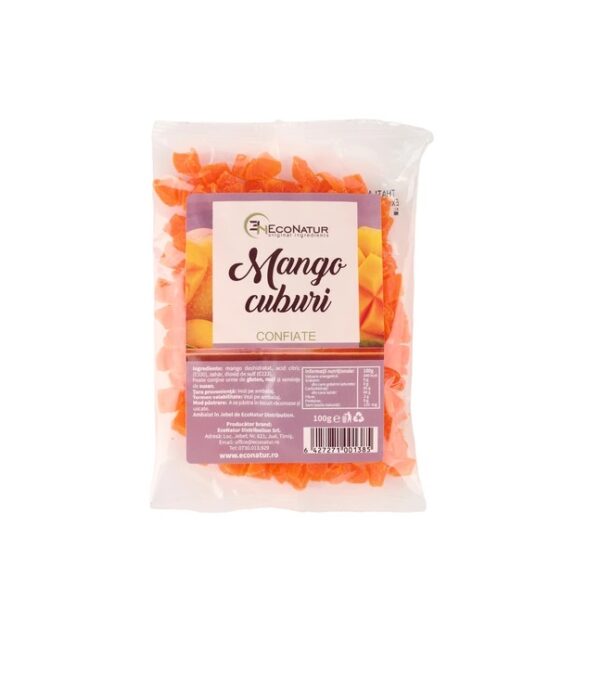 Mango Cuburi Confiate, 100 g, Econatur
