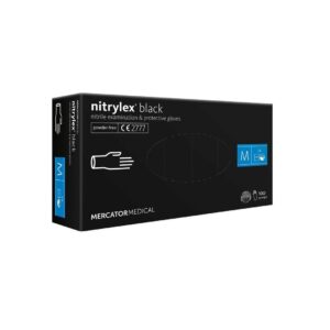 Manusi de Unica Folosinta Nitrylex, 100 Bucati, Negru, M, Mercator Medical