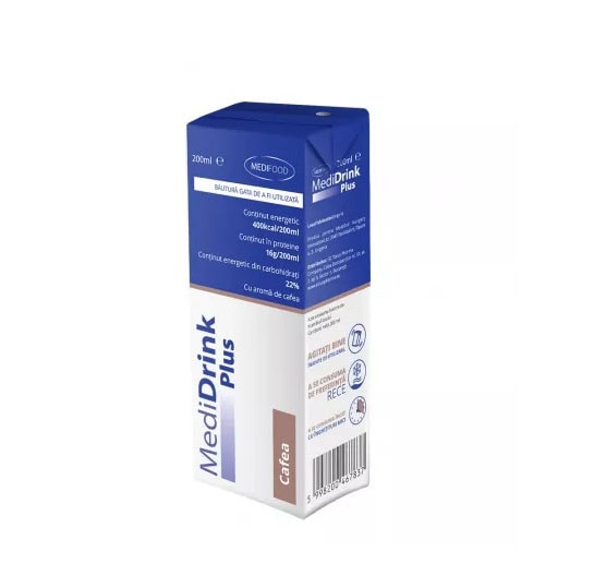 Medidrink Plus Cafea, 200 ml, Medifood