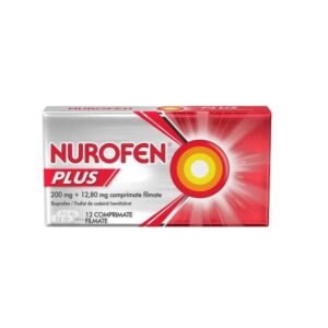 Nurofen Plus, 200 mg/ 12.80 mg, 12 Comprimate Filmate, Reckitt Benckiser