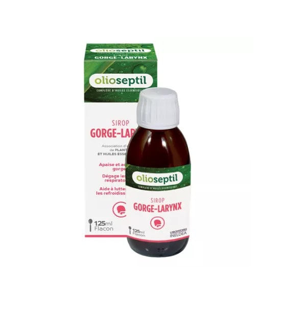 Olioseptil Sirop Gorge Larynx, 125 ml, Laboratoires Ineldea