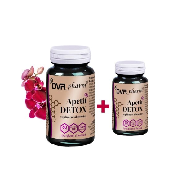 Pachet Apetit Detox, 60 + 30 Capsule, DVR Pharm