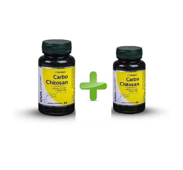 Pachet Carbo Chitosan 60 + 30 Capsule, DVR Pharm