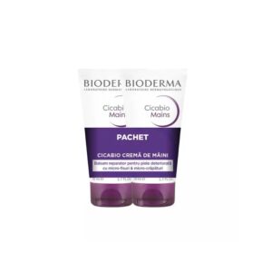 Pachet Crema de Maini Cicabio, 2 x 50 ml, Bioderma