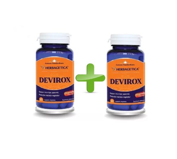 Pachet Devirox, 30 + 30 Capsule, Herbagetica