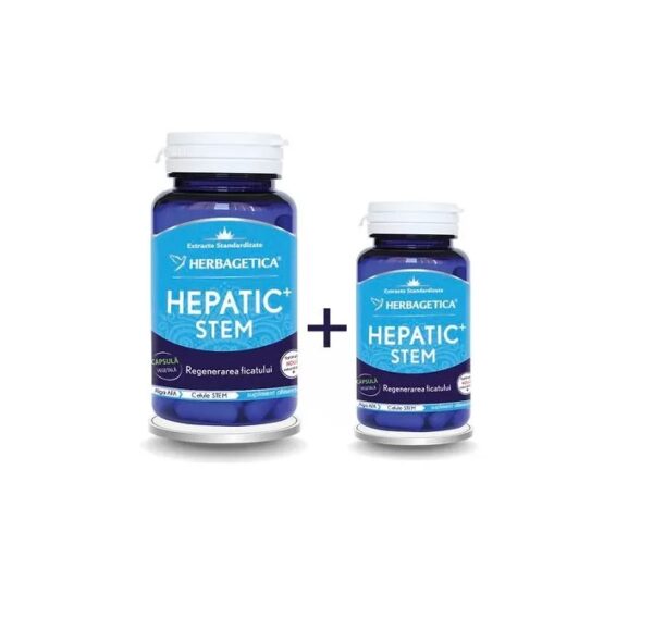 Pachet Hepatic+ Stem 60 + 10 Capsule, Herbagetica