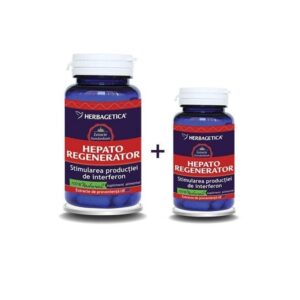 Pachet HepatoRegenerator, 60 + 10 Capsule, Herbagetica