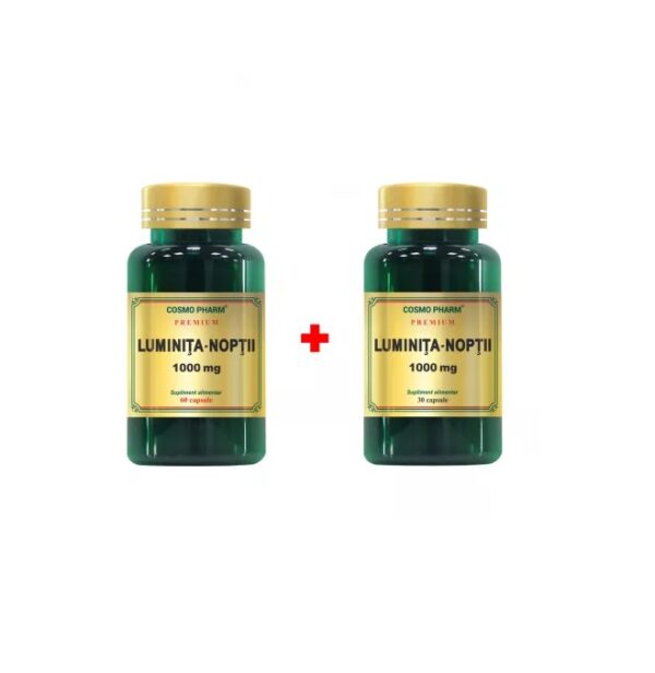 Pachet Luminita Noptii, 1000 mg, 60 + 30 Capsule, Cosmopharm