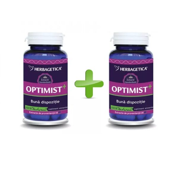 Pachet Optimist +, 60 + 60 Capsule, Herbagetica