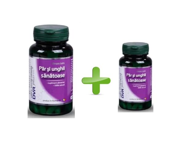 Pachet Par si Unghii Sanatoase 60 + 30 Capsule, DVR Pharm