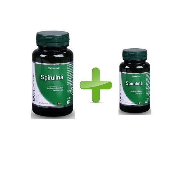 Pachet Spirulina, 60 + 30 Capsule, DVR Pharm