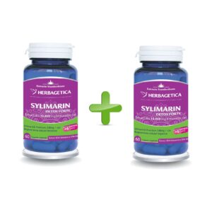 Pachet Sylimarin Detox Complex, 60 + 60 Capsule, Herbagetica