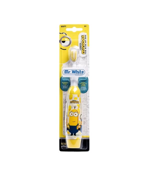 Periuta de Dinti Electrica pentru Copii, +4 Ani, Soft, Minions, Mr. White