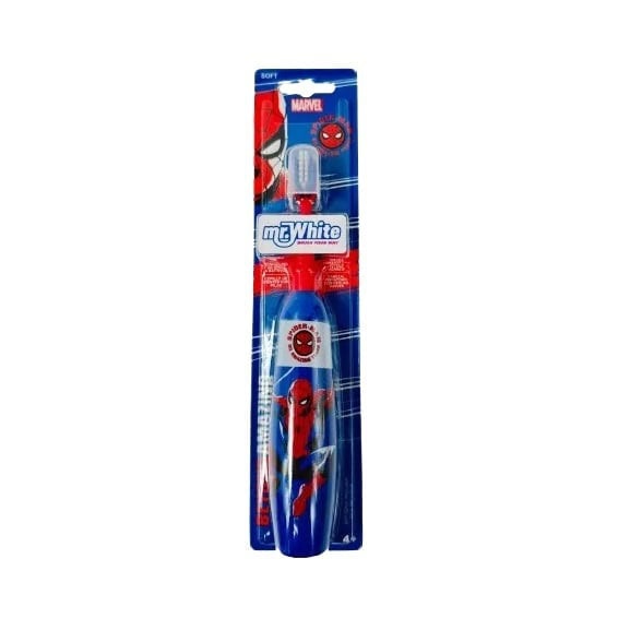 Periuta de Dinti Electrica pentru Copii, +4 Ani, Soft, Spiderman, Mr. White