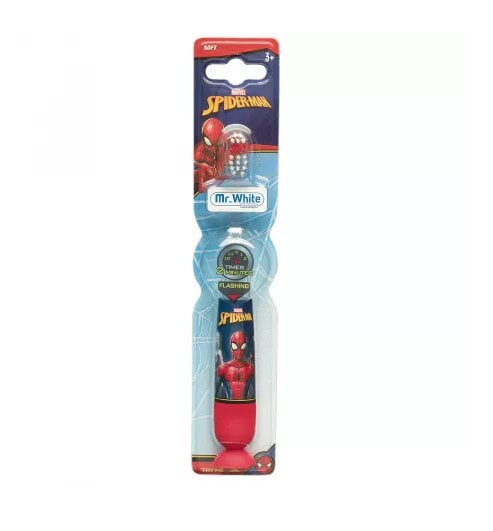 Periuta de Dinti Electrica Soft LED SpiderMan pentru Copii +3 Ani, Mr. White