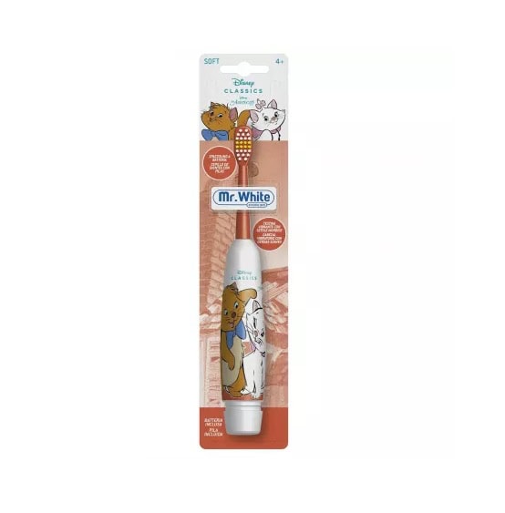 Periuta de Dinti Electrica Soft pentru Copii +4 Ani, Pisicile Aristocrate, Mr. White