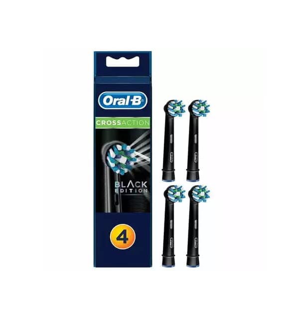 Rezerve pentru Periuta de Dinti Electrica Cross Action, Negru 4 Bucati, Oral-B