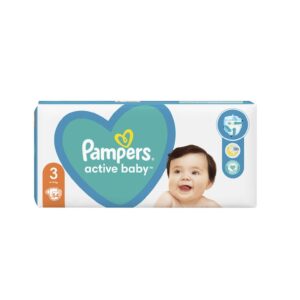Scutece Active Baby, Marimea 3, 6 - 10 kg, 54 Bucati, Pampers