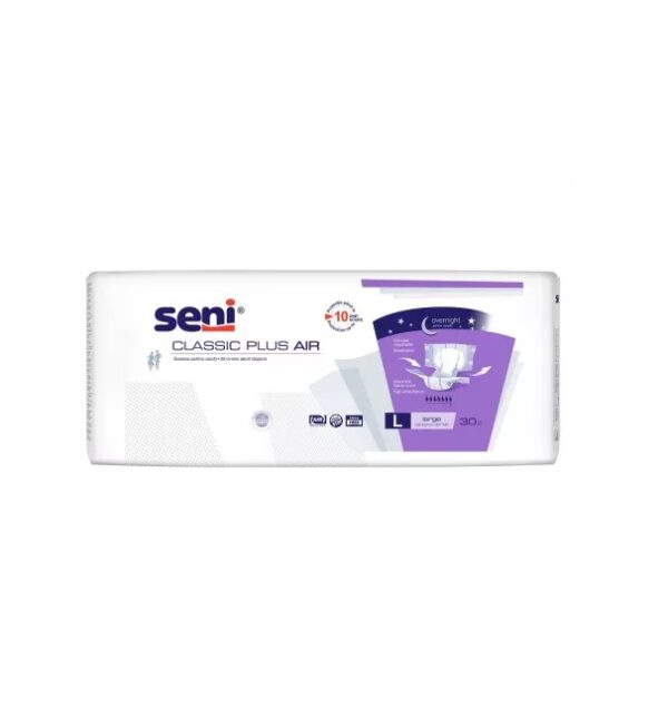 Scutece Adulti Classic Plus Air, Large, 30 Bucati, Seni