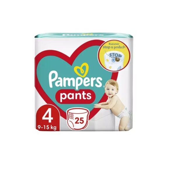 scutece-pants-stopprotect-nr-4-9-15-kg-25-bucati-pampers-O22146-farmacia-morpheus Scutece Pants Stop&Protect, Nr. 4, 9-15 kg, 25 Bucati, Pampers